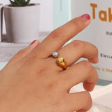 Gina Adjustable Ring - Stainless Steel