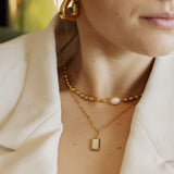 Trinidad Hoop Earrings - Geometric Triangle Earrings