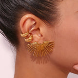 Cairo Stud Earrings - Gold Plated and Stainless Steel Earrings
