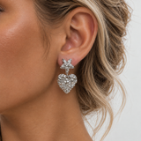 Star & Heart Drop Earrings
