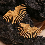 Cairo Stud Earrings - Gold Plated and Stainless Steel Earrings