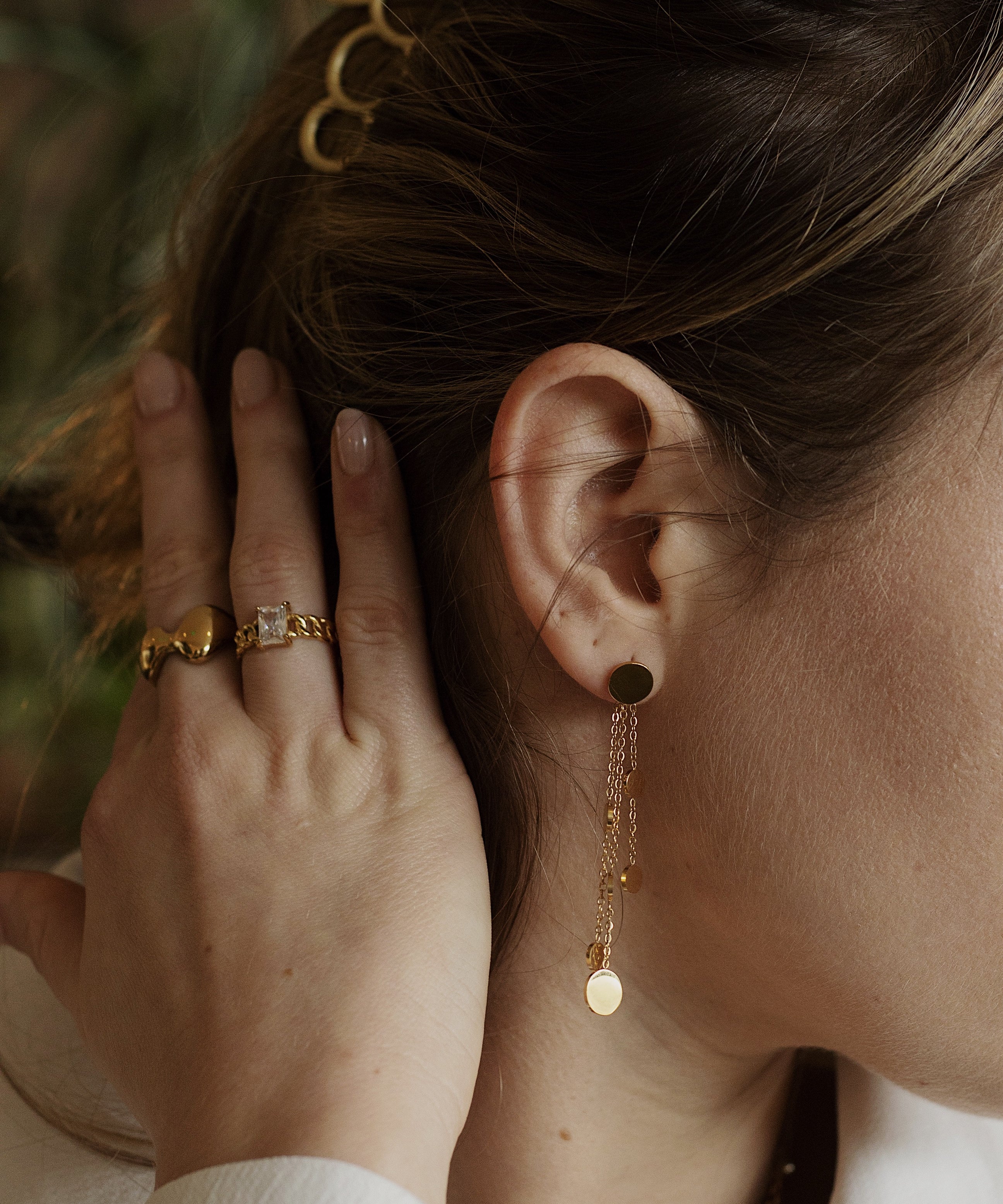 Stella Earrings - Disc Tassel Bohemian Earrings