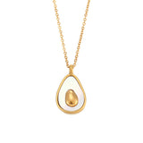 Pali Pendant Necklace - Avocado Fruit Shell Pendant