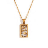 Luna Pendant Necklace - Enamel Tarot Card Pendant