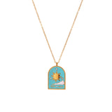 Amira Necklace - Zircon Colorful Tarot Card Necklace (Galaxy)