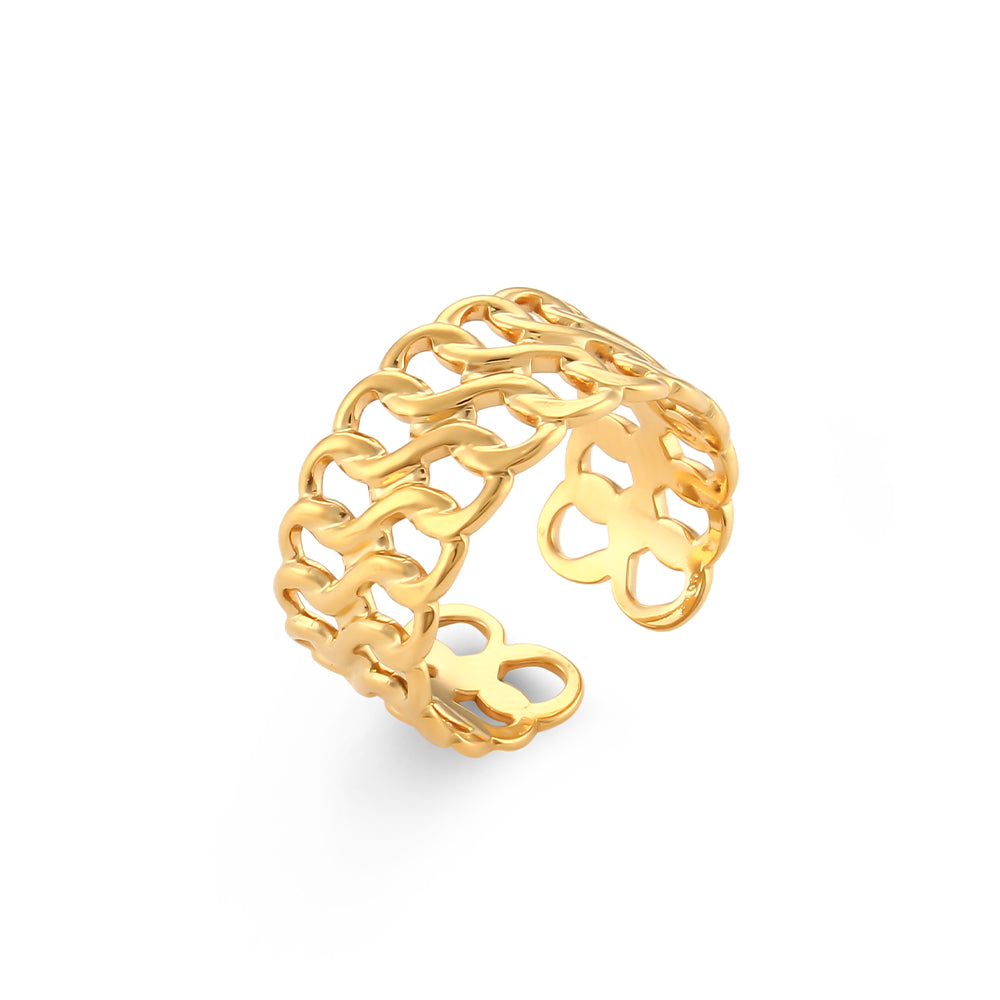 Dalia Ring - Adjustable Hollow Out French Style ring