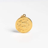 Large Gold Gemini Pendant