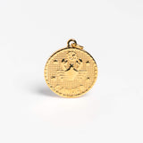 Large Gold Cancer Pendant