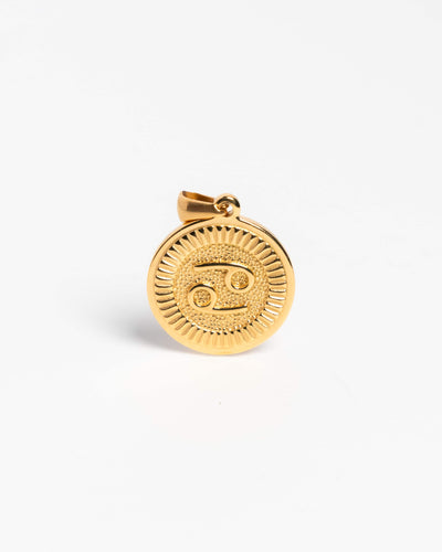 Medium Gold Cancer Pendant
