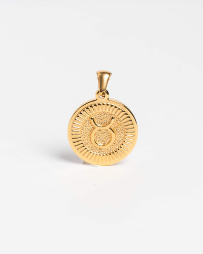 Medium Gold Taurus Pendant