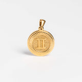Medium Gold Gemini Pendant