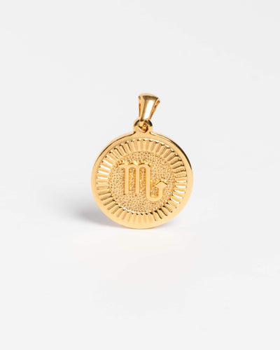 Medium Gold Scorpio Pendant