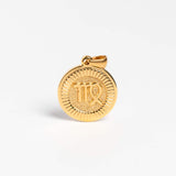 Gold Medium Zodiac Pendant