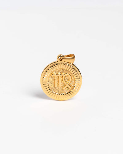 Medium Gold Virgo Pendant