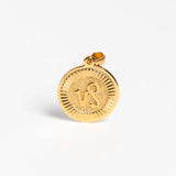 Medium Gold Capricorn Pendant
