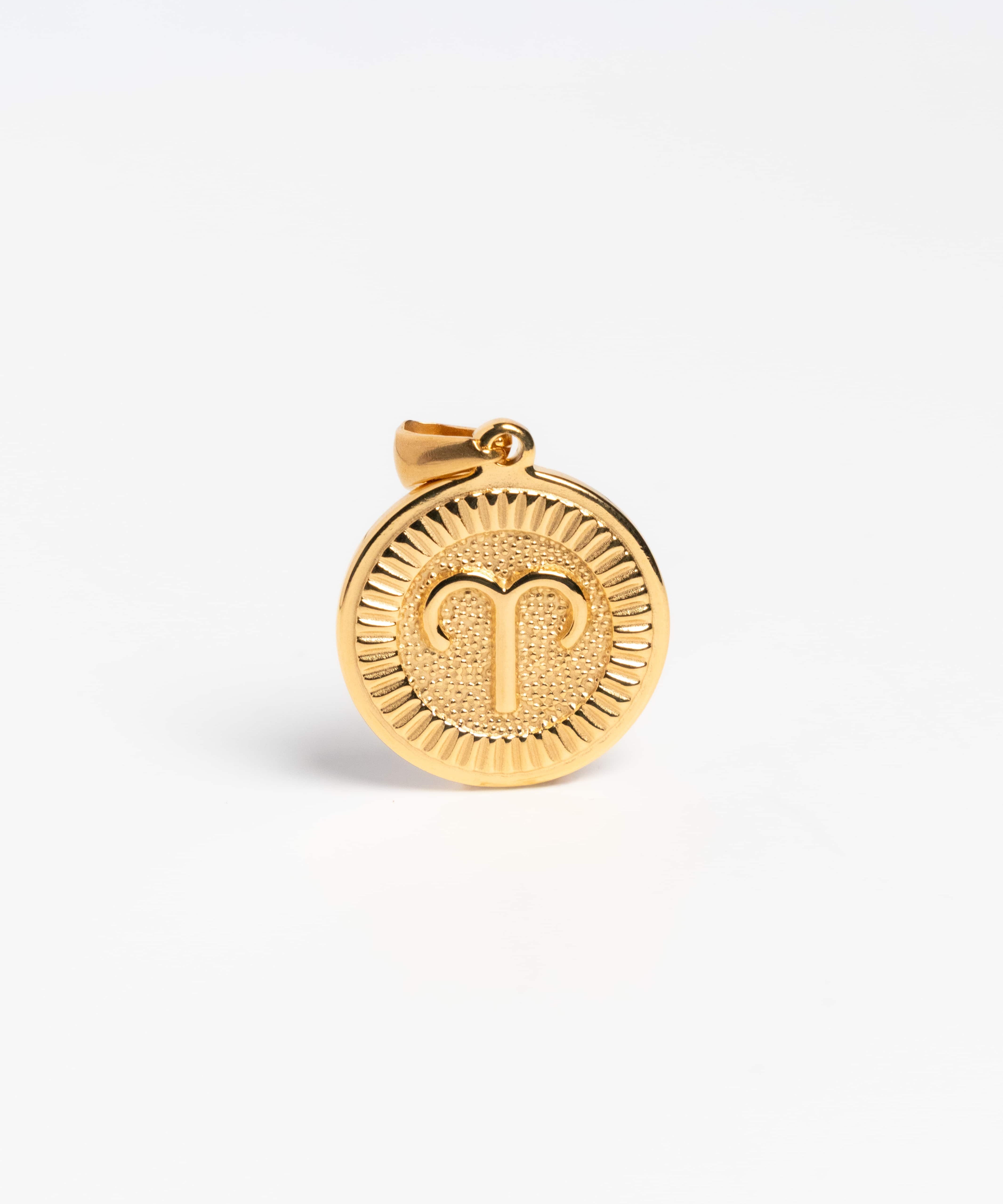 Gold Medium Zodiac Pendant