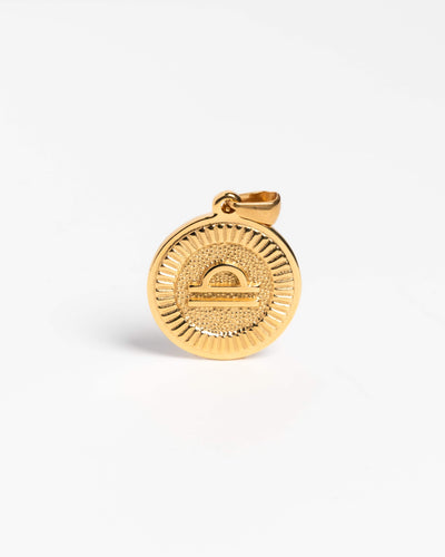 Medium Gold Libra Pendant
