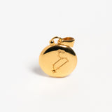 Gold Leo Constellation Pendant Charm