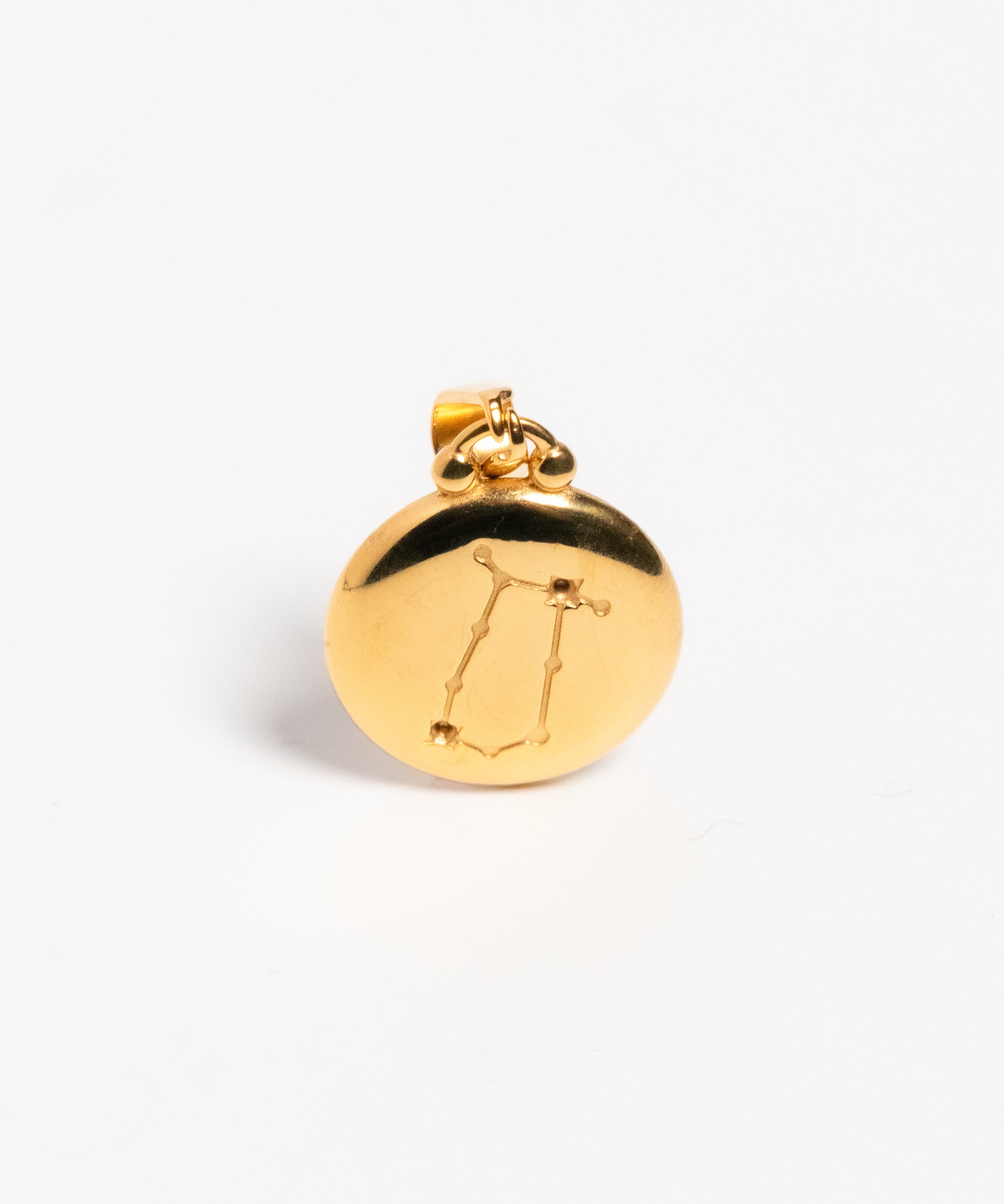 Gold Gemini Constellation Pendant Charm