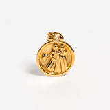 Gold Gemini Constellation Pendant Charm
