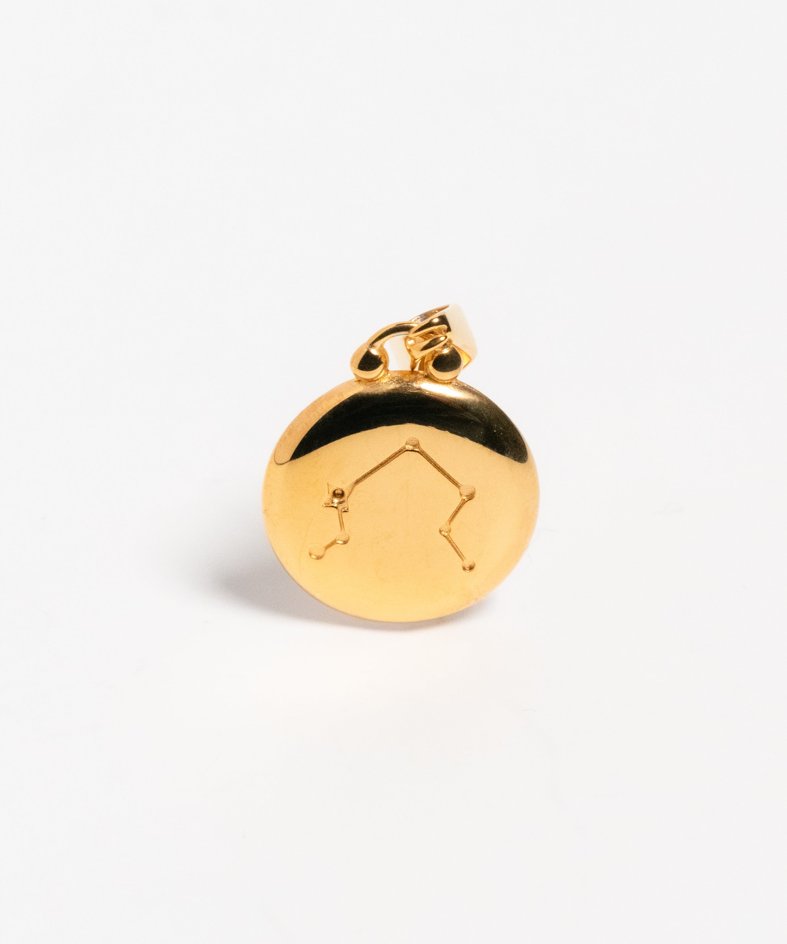 Gold Libra Constellation Pendant Charm