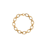 Gold Hexagon Link Chain Bracelet