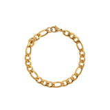 Gold Figaro Chain Bracelet
