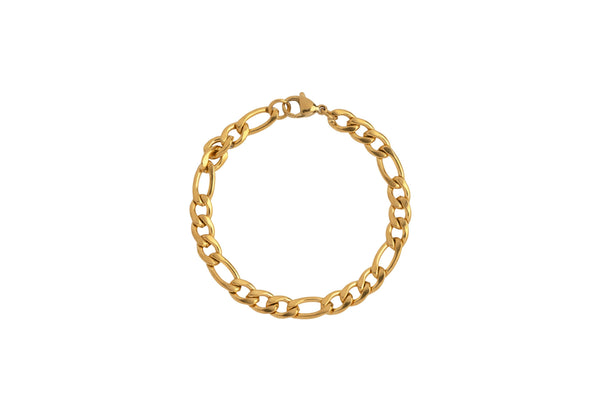 Gold Figaro Chain Bracelet