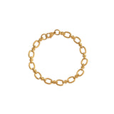 Gold Oval Link Chain Bracelet