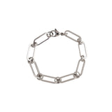 Silver Paper Clip Chain Bracelet