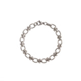 Silver Oval Link Chain Bracelet