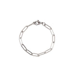 Silver Paper Clip Chain Bracelet II