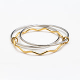 Triple-Tier Wave Bangle