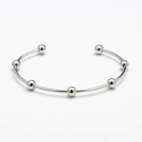 Beaded Station Cuff Bracelet