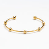 Beaded Station Cuff Bracelet
