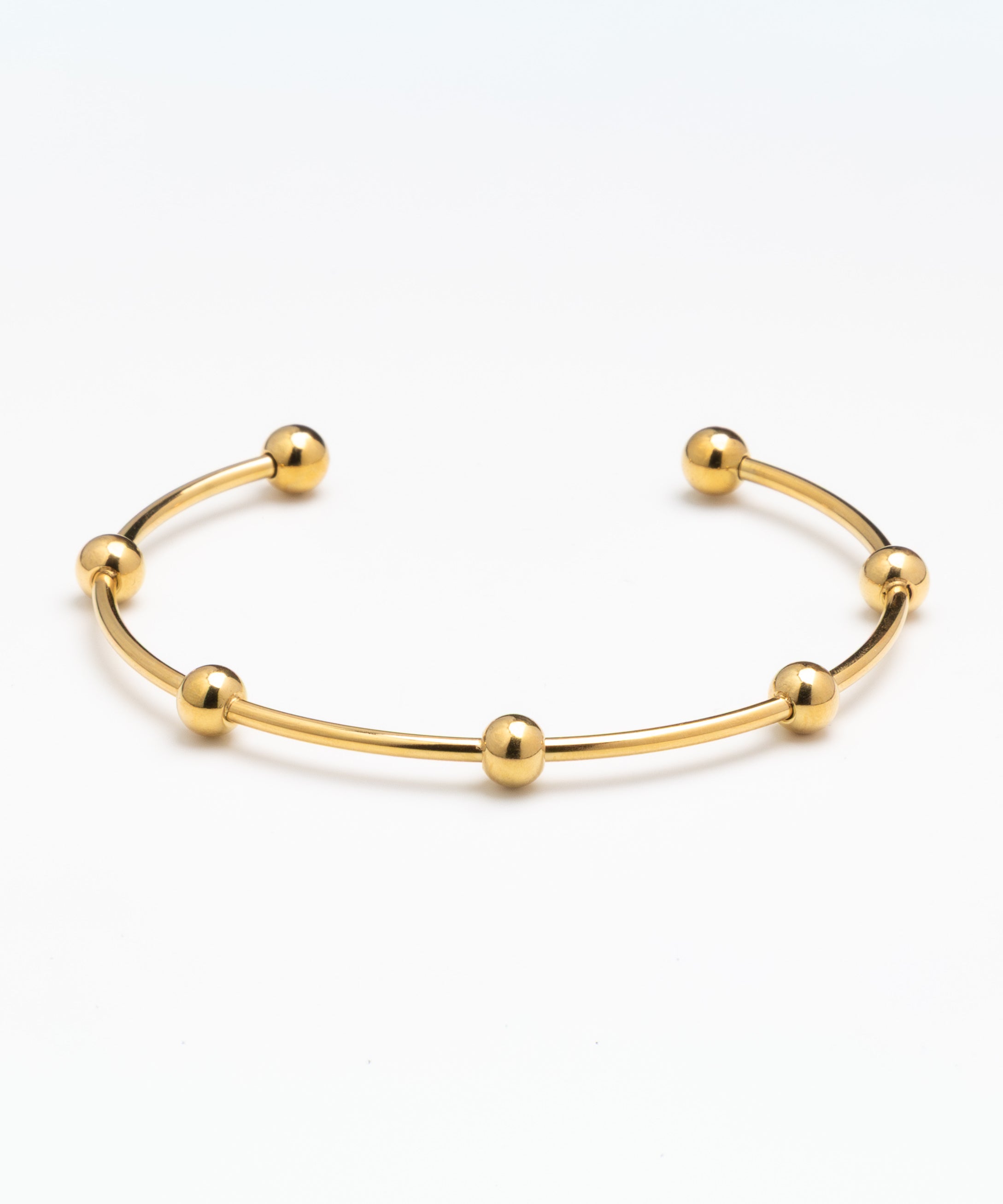 Beaded Station Cuff Bracelet