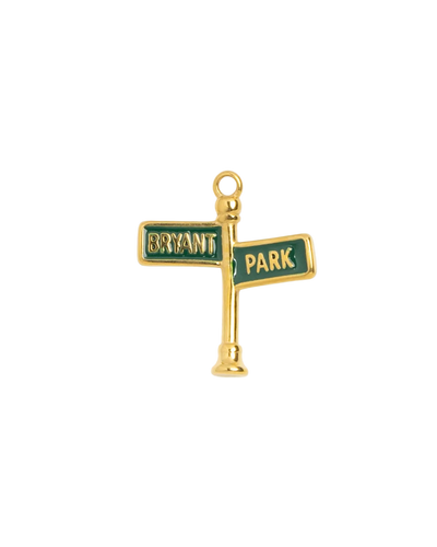 Bryant Park Street Sign Post Charm
