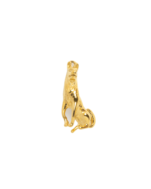 Gold Charm Sitting Cat