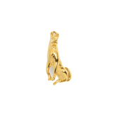 Gold Charm Sitting Cat