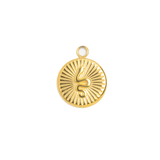 Gold Charm Ray Medallion