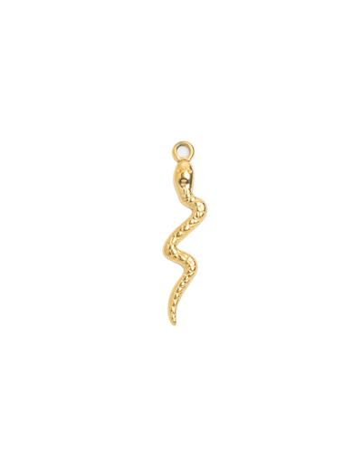 Gold Charm Textured Snake