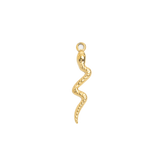 Gold Charm Textured Snake