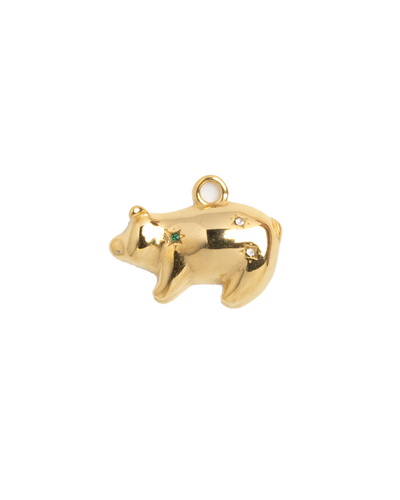 Gold Charm Pig