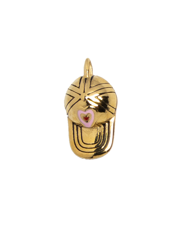 Gold Charm Beanie Heart