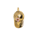 Gold Charm Beanie Heart