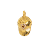 Gold Charm Heart Cap