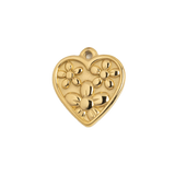 Gold Charm Hearts on Heart