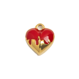 Gold Charm Melting Heart