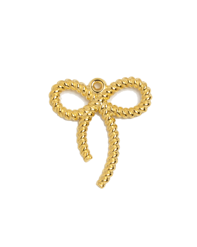 Gold Charm Rope Bow