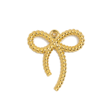 Gold Charm Rope Bow